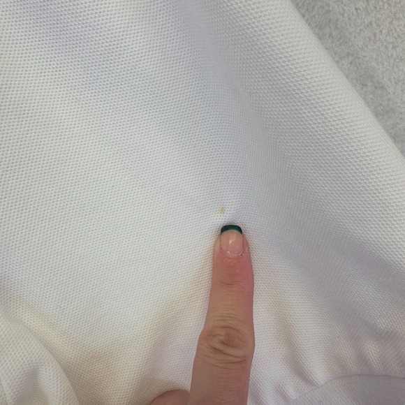 Tommy Hilfiger Polo Shirt Mens 2XL White Short Sleeve Hi‎ Low Hem Casual Golf - Picture 5 of 16